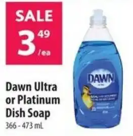 Co-op Dawn Ultra or Platinum Dish Soap offer