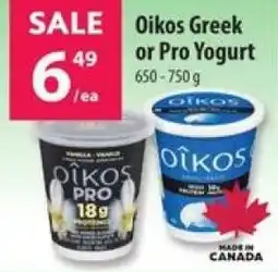Co-op Oikos Greek or Pro Yogurt offer
