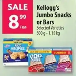 Co-op Kellogg's Jumbo Snacks or Bars offer