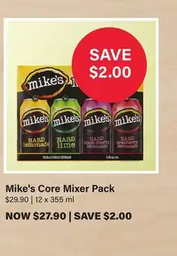 LCBO Mike's Core Mixer Pack offer