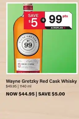 LCBO Wayne Gretzky Red Cask Whisky offer