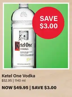 LCBO Ketel One Vodka offer