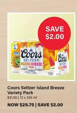 LCBO Coors Seltzer Island Breeze Variety Pack offer