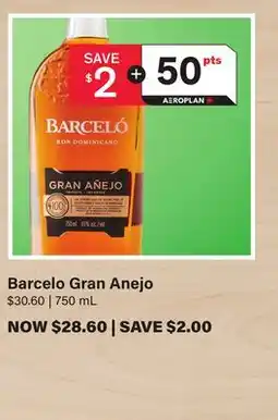 LCBO Barcelo Gran Anejo offer