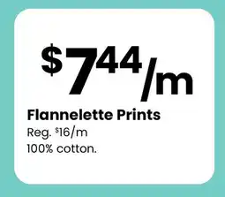 Fabricland Flannelette Prints offer