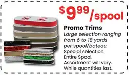 Fabricland Promo Trims offer