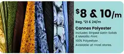 Fabricland Cannes Polyester offer