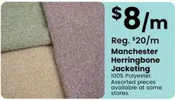 Fabricland Manchester Herringbone Jacketing offer