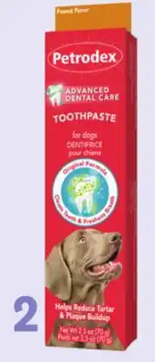 Petvalu Petrodex Advanced Dental Care Toothpaste offer