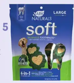 Petvalu Ark Naturals Soft Brushless Toothpaste Large Dog Treats offer