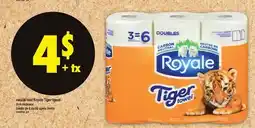 Maxi ESSUIE-TOUT ROYALE TIGER TOWEL, 3=6 rouleaux offer