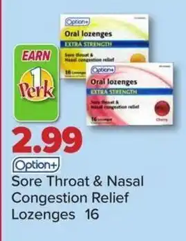 PharmaChoice Sore throat & nasal congestion relief lozenges offer