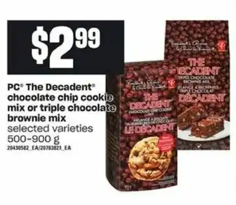 Zehrs Markets The Decadent chocolate chip cookie mix offer