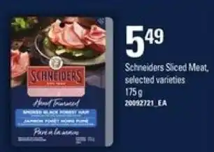 Zehrs Markets Schneiders Sliced Meat offer