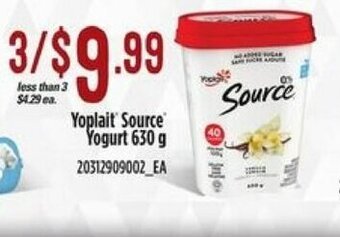 Zehrs Markets Yoplait Source Yogurt offer