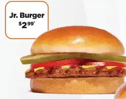 Harvey’s Jr. Burger offer