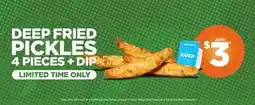 Harvey’s DEEP FRIED PICKLES offer