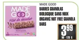 Marches Tau BARRES GRANOLAS BIOLOGQIUE SANS NOIX MADE GOOD offer