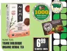 Marches Tau TISANE BIOLOGIQUE NUMI TEAS offer