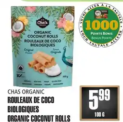 Marches Tau CHAS ORGANIC ROULEAUX DE COCO BIOLOGIQUES offer