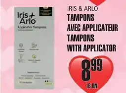 Marches Tau IRIS & ARLO TAMPONS AVEC APPLICATEUR offer
