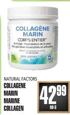 Marches Tau COLLAGENE MARIN NATURAL FACTORS offer