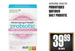 Marches Tau PROBIOTIQUES QUOTIDIEN GENUINE HEALTH offer