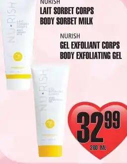 Marches Tau NURISH LAIT SORBET CORPS offer
