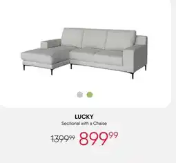 Meubles RD Lucky - Sectional with Chaise offer