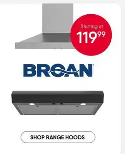 Meubles RD BROAN RANGE HOODS offer