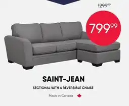 Meubles RD stjean - Sectional with Reversible Chaise offer