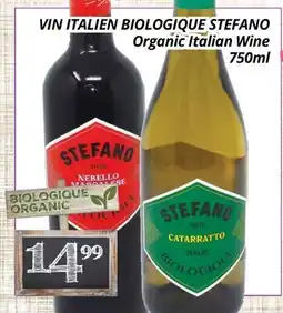 Supermarché PA VIN ITALIEN BIOLOGIQUE STEFANO | Organic Italian Wine offer
