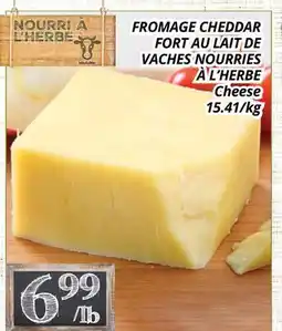 Supermarché PA FROMAGE CHEDDAR FORT AU LAIT DE VACHES NOURRIES À L'HERBE | Cheese offer