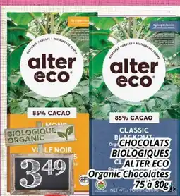 Supermarché PA CHOCOLATS BIOLOGIQUES ALTER ECO | Organic Chocolates offer