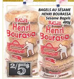 Supermarché PA BAGELS AU SÉSAME HENRI BOURASSA | Sesame Bagels offer