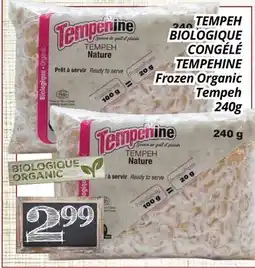 Supermarché PA TEMPEH BIOLOGIQUE CONGÉLÉ TEMPEHINE | Frozen Organic Tempeh offer