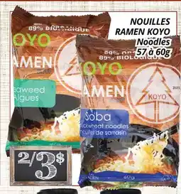 Supermarché PA NOUILLES RAMEN KOYO | Noodles offer
