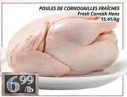 Supermarché PA POULES DE CORNOUAILLES FRAÎCHES | Fresh Cornish Hens offer