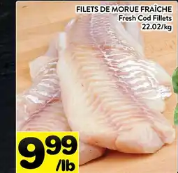 Supermarché PA FILETS DE MORUE FRAÎCHE | Fresh Cod Fillets offer
