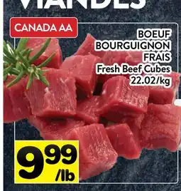 Supermarché PA BOEUF BOURGUIGNON FRAIS | Fresh Beef Cubes offer