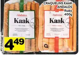 Supermarché PA CRAQUELINS KAAK ANDALOS | Rusks offer