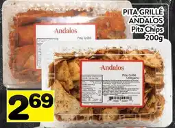 Supermarché PA PITA GRILLÉ ANDALOS | Pita Chips offer