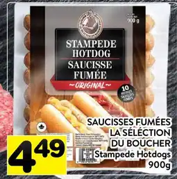 Supermarché PA SAUCISSES FUMÉES LA SÉLÉCTION DU BOUCHER | Stampede Hotdogs offer