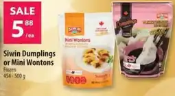 Co-op Siwin Dumplings or Mini Wontons offer