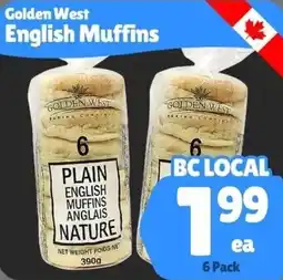 The Old Farm Market Golden West English Muffins offer