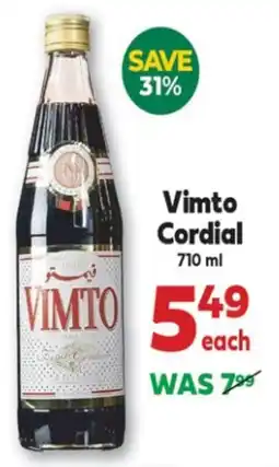 Iqbal Foods Vimto Cordial offer