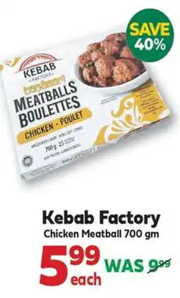 Iqbal Foods Kebab Factory Chicken Meatball offer
