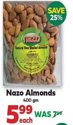 Iqbal Foods Nazo Almonds offer