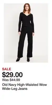 Old Navy Old Navy High-Waisted Wow Wide-Leg Jeans offer