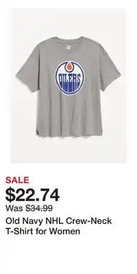 Old Navy Old Navy NHL Crew-Neck T-Shirt for Women offer